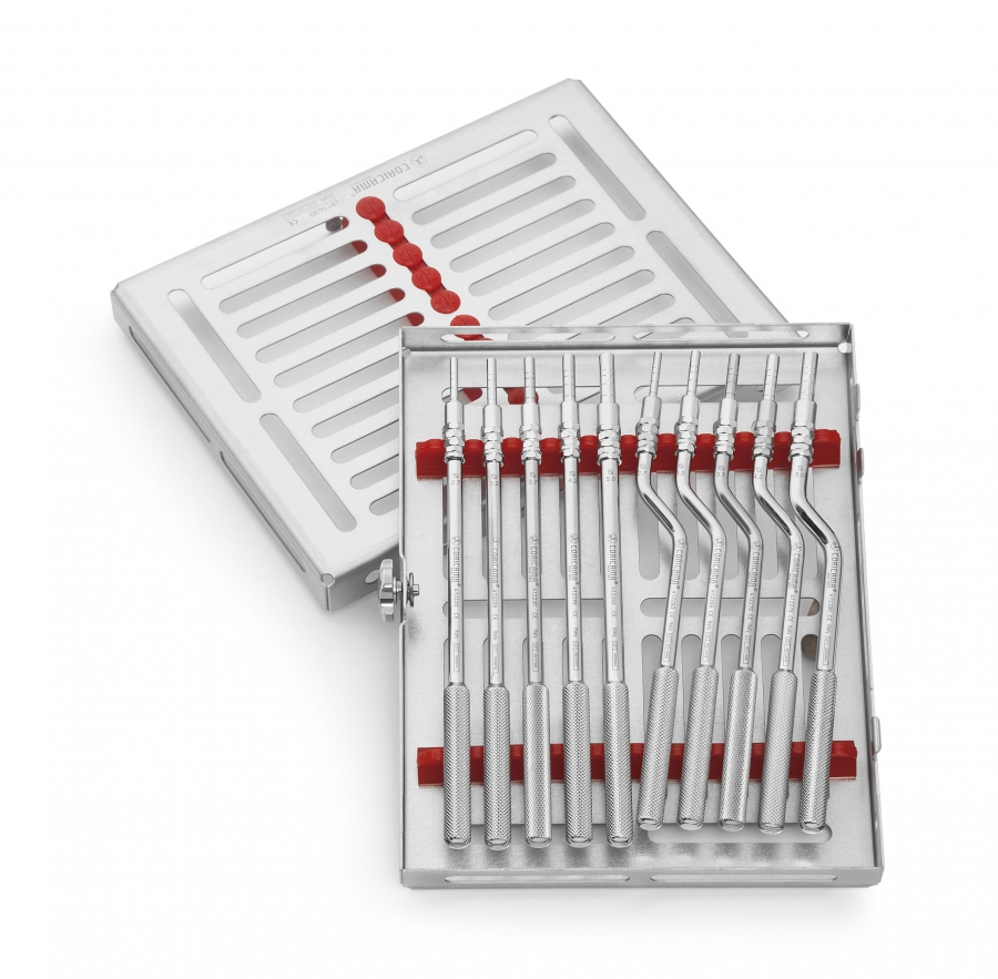 Osteotomes Concaves Offset Angled - Instruments Chirurgicaux Implantaires En Inox - Neufs