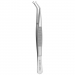 TWEEZER FOR SUTURE CURVED ROUND
